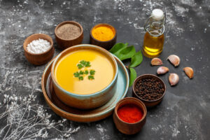Protein rich Indian winter soups with lentils and seasonal vegetables